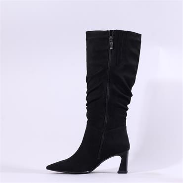 Tamaris Aquila Pointed Knee High Boot - Black