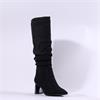 Tamaris Aquila Pointed Knee High Boot - Black