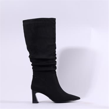 Tamaris Aquila Pointed Knee High Boot - Black