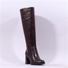 Tamaris Aspasia Block Heel Long Boot - Burgundy