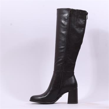 Tamaris Aspasia Block Heel Long Boot - Mahogany