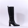 Tamaris Balea Block Heel Strap Long Boot - Black