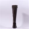 Tamaris Romy Platform Blockheel Longboot - Mahogany