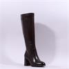 Tamaris Romy Platform Blockheel Longboot - Mahogany