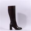 Tamaris Romy Platform Blockheel Longboot - Mahogany