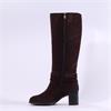 Tamaris Lipper Strap Straight Long Boot - Mocca