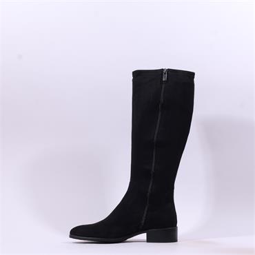 Tamaris Norivelle Low Heel Long Boot - Black