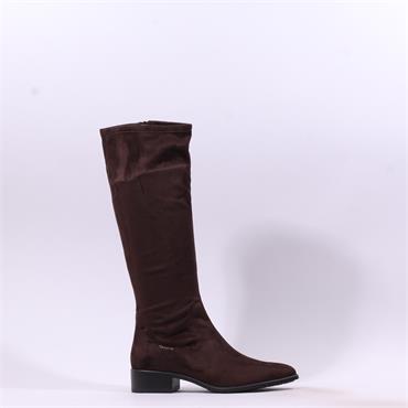 Tamaris Norivelle Low Heel Long Boot - Mocca