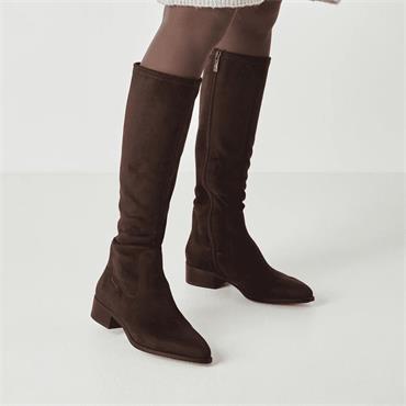 Tamaris Norivelle Low Heel Long Boot - Mocca