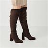 Tamaris Aspasia Over Knee Blockheel Boot - Mocca