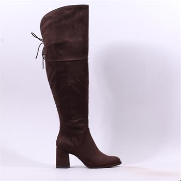 Tamaris Aspasia Over Knee Blockheel Boot - Mocca