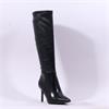 Tamaris Gabbe Stiletto Knee High Boot - Black