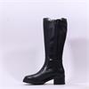 Tamaris Lennon Long Gusset Boot - Black Leather