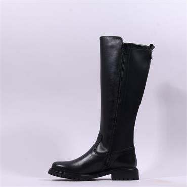 Tamaris Soul Stretch Calf Long Boot - Black Leather
