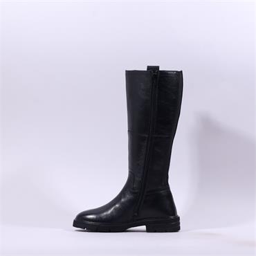 Tamaris Iona Stretch Calf Flex Long Boot - Black Leather