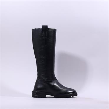 Tamaris Iona Stretch Calf Flex Long Boot - Black Leather