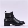 Tamaris Janica Strappy Gusset Boot - Black