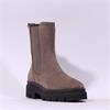 Tamaris Canado Mid Calf Gusset Boot - Taupe Suede