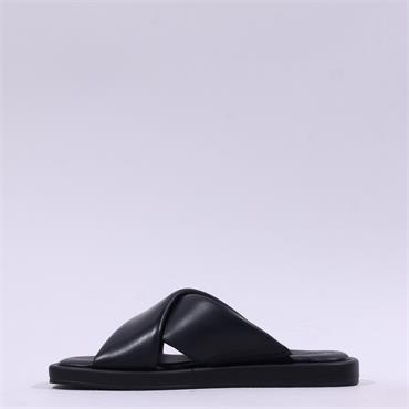 Tamaris Pilar Cross Strap Mule - Black