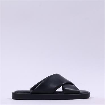Tamaris Pilar Cross Strap Mule - Black