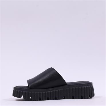 Tamaris Lina Wedge Mule Sandal - Black