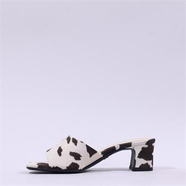 Tamaris Valmira Low Heel Mule - Cow Print