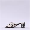 Tamaris Valmira Low Heel Mule - Cow Print