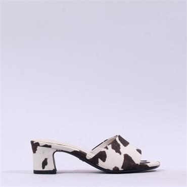 Tamaris Valmira Low Heel Mule - Cow Print