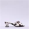 Tamaris Valmira Low Heel Mule - Cow Print