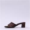 Tamaris Valmira Low Heel Mule - Leopard Print