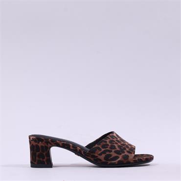 Tamaris Valmira Low Heel Mule - Leopard Print