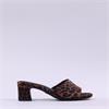 Tamaris Valmira Low Heel Mule - Leopard Print