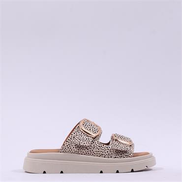 Tamaris Jadima Platform Buckle Sandal - Beige Combi