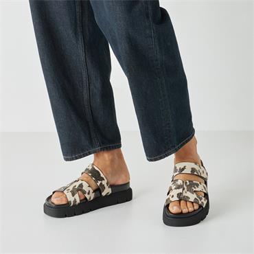 Tamaris Latica Velcro Strap Sandal - Cow Print