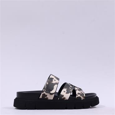 Tamaris Latica Velcro Strap Sandal - Cow Print