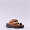 Tamaris Amelie Chunky Buckle Sandal - Cognac