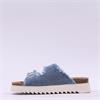 Tamaris Ada Frilled Chunky Buckle Sandal - Denim