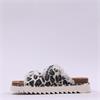 Tamaris Ada Frilled Chunky Buckle Sandal - Leopard Print