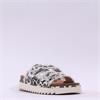 Tamaris Ada Frilled Chunky Buckle Sandal - Leopard Print