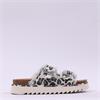 Tamaris Ada Frilled Chunky Buckle Sandal - Leopard Print