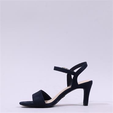 Tamaris Meliah Mid Heel Sandal - Navy