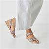 Tamaris Nirmala Slingback Wedge Sandal - Beige Snake