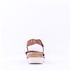 Tamaris Andira 2 Velcro Strap Low Sandal - Cognac Combi