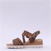 Tamaris Michi Ring Buckle Wedge Sandal - Leopard Print