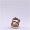 Tamaris Michi Ring Buckle Wedge Sandal - Leopard Print