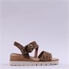 Tamaris Michi Ring Buckle Wedge Sandal - Leopard Print