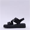 Tamaris Keia Buckle Platform Sandal - Black