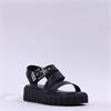 Tamaris Keia Buckle Platform Sandal - Black