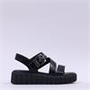 Tamaris Keia Buckle Platform Sandal - Black