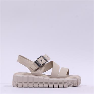 Tamaris Keia Buckle Platform Sandal - Taupe